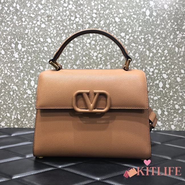 Forubags Valentino Garavani VSling Handbag Brown – 2828# – 25.5x12x19 cm - 1