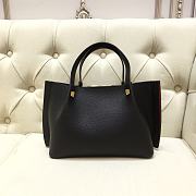 Forubags Valentino Garavani Escape Pebbled Calfskin Shopping Bag Black – 2070# – 31x25x15 cm - 2