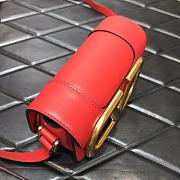 Forubags Valentino Garavani SuperVee Calf  Leather Crossbody Small Bag Red – 3008# – 18x13x7 cm - 2
