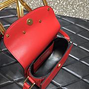 Forubags Valentino Garavani SuperVee Calf  Leather Crossbody Small Bag Red – 3008# – 18x13x7 cm - 5