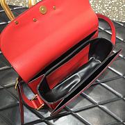 Forubags Valentino Garavani SuperVee Calf  Leather Crossbody Medium Bag Red – 2009# – 26.5x9x16 cm - 2