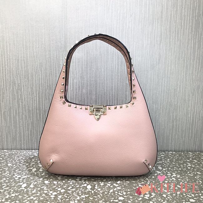 Forubags Valentino Garavani Twinkle Studs Grained Calfskin Pink – 20077# – 36x23x4 cm - 1
