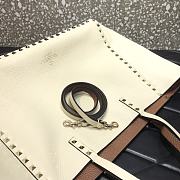 Forubags Valentino Double-Sided Grain Cowhide Shopping Bag White – 3030# – 33 cm - 2