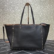 Forubags Valentino Double-Sided Grain Cowhide Shopping Bag Brown – 3030# – 33 cm - 2