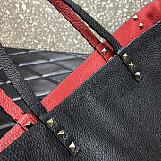 Forubags Valentino Double-Sided Grain Cowhide Shopping Bag Red – 3030# – 33 cm - 3