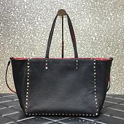 Forubags Valentino Double-Sided Grain Cowhide Shopping Bag Red – 3030# – 33 cm - 4