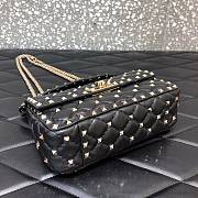 Forubags Valentino Garavani Rockstud Spike Bag Black – 0123# –20 cm - 2