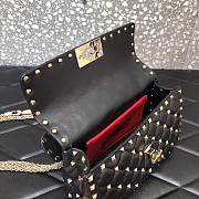 Forubags Valentino Garavani Rockstud Spike Bag Black – 0123# –20 cm - 6