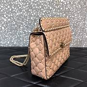 Forubags Valentino Garavani Rockstud Spike Lambskin Bag Pink – 0122# –23x16x6.5 cm - 5