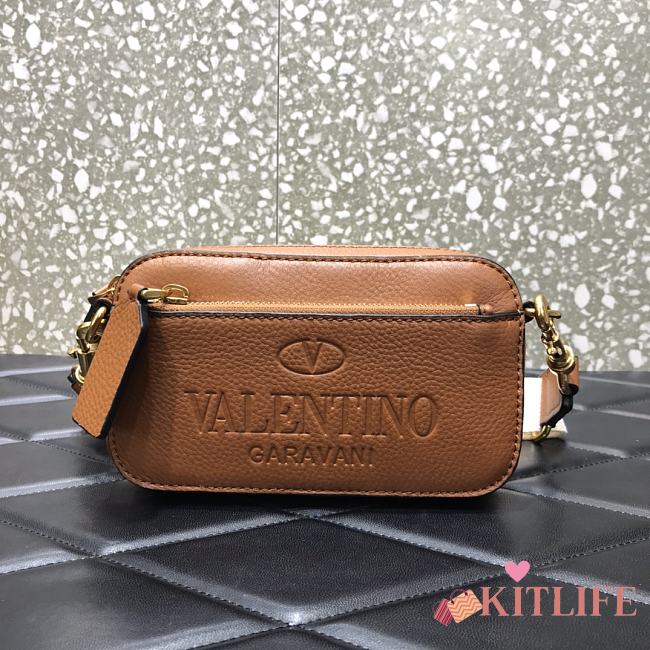 Forubags Valentino Garavani Identity Print Crossbody Belt Bag Brown – 0952# – 19x4x10cm - 1