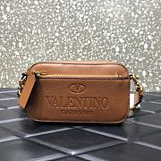 Forubags Valentino Garavani Identity Print Crossbody Belt Bag Brown – 0952# – 19x4x10cm - 1