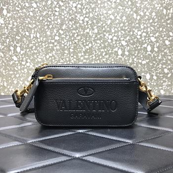 Forubags Valentino Garavani Identity Print Crossbody Belt Bag Black – 0952# – 19x4x10cm