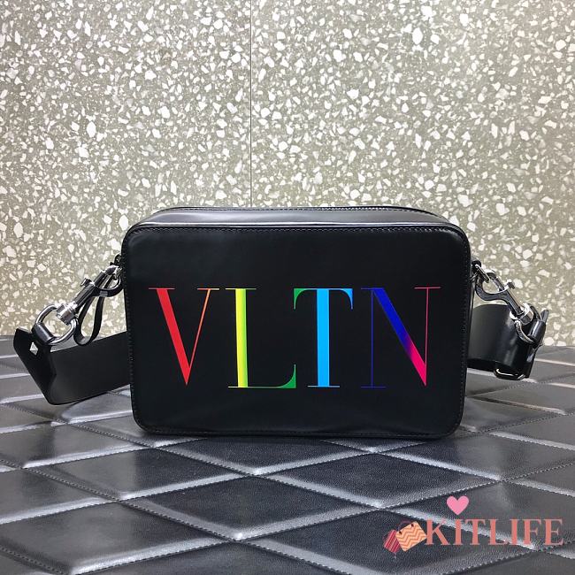 Forubags Valentino Imported Leather Belt Bag VLTN Printing – 0959# – 23x13x7 cm - 1