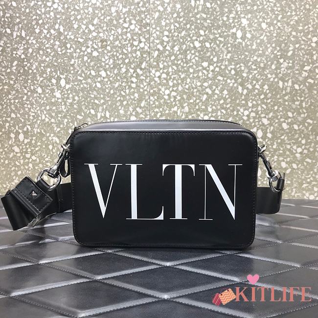 Forubags Valentino Imported Leather Belt Bag Bright White VLTN Printing – 0959# – 23x13x7 cm - 1