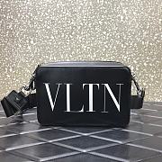 Forubags Valentino Imported Leather Belt Bag Bright White VLTN Printing – 0959# – 23x13x7 cm - 1