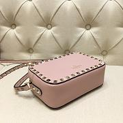 Kitlife Plain Weave Calfskin Crossbody Bag Gold Pink  – 18x6x12 cm - 5