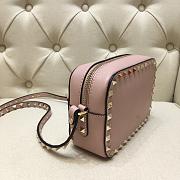 Kitlife Plain Weave Calfskin Crossbody Bag Gold Pink  – 18x6x12 cm - 3