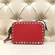 Kitlife Plain Weave Calfskin Crossbody Bag Red – 18x6x12 cm - 5