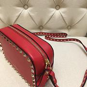 Kitlife Plain Weave Calfskin Crossbody Bag Red – 18x6x12 cm - 4