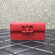 Forubags Valentino V Gold Chain Handbag Red – 061# – 20x5.5x10 cm - 1