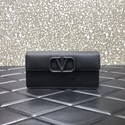Forubags Valentino V Gold Chain Handbag Black – 061# – 20x5.5x10 cm - 1