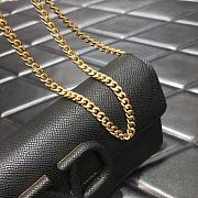 Forubags Valentino V Gold Chain Handbag Black – 061# – 20x5.5x10 cm - 2
