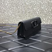 Forubags Valentino V Gold Chain Handbag Black – 061# – 20x5.5x10 cm - 3