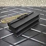 Forubags Valentino V Gold Chain Handbag Black – 061# – 20x5.5x10 cm - 6