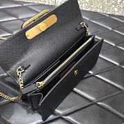 Forubags Valentino V Gold Chain Handbag Black – 061# – 20x5.5x10 cm - 5