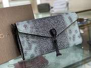 Forubags Bvlgari Cocktail Clutch In Cowhide Snake Pattern – 24×13×3 cm - 4