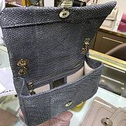 Forubags Bvlgari Grey Snake Handbag - 287993 – 22.5x15x10 cm - 6