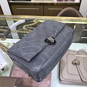 Forubags Bvlgari Grey Snake Handbag - 287993 – 22.5x15x10 cm - 3