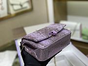 Forubags Bvlgari Snake Purple Handbag - 290472 – 17.5x12x7cm - 2