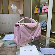 Forubags Bvlgari Serpenti Cabochon Handbag Pink - 287993 – 22.5x15x10 cm - 4