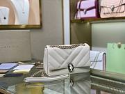 Forubags Bvlgari Serpenti Cabochon Handbag White - 287993 – 22.5x15x10 cm - 6