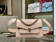 Forubags Bvlgari Serpenti Forever Chain Bag Lambskin With Gold-Plated Peach – 25x17x 8 cm - 1