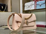 Forubags Bvlgari Serpenti Forever Chain Bag Lambskin With Gold-Plated Peach – 25x17x 8 cm - 6