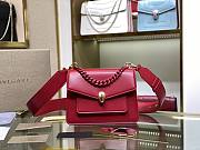 Forubags Bvlgari Serpenti Forever Chain Bag Lambskin With Gold-Plated Red – 25x17x 8 cm - 1