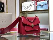 Forubags Bvlgari Serpenti Forever Chain Bag Lambskin With Gold-Plated Red – 25x17x 8 cm - 5