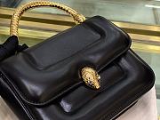 Forubags Bvlgari Serpenti Forever Matelasse Quilted Embossed Lambskin Black – 291071 – 19x15x6 cm - 2