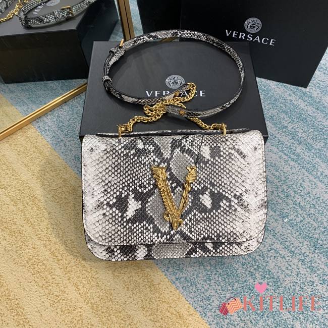 Forubags Versace Virtus Medusa Python pattern  – 2002– 24x9x16.5 cm - 1