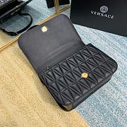 Forubags Versace Virtus Medusa Brown Embroidered Sheepskin Black – 2002– 24x9x16.5 cm - 3