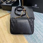 Forubags Versace Virtus Medusa Brown Embroidered Sheepskin Black – 2002– 24x9x16.5 cm - 2