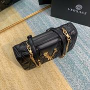 Forubags Versace Virtus Medusa Brown Embroidered Sheepskin Black – 2002– 24x9x16.5 cm - 5