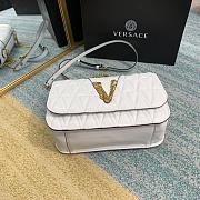 Forubags Versace Virtus Medusa Brown Embroidered Sheepskin White – 2002– 24x9x16.5 cm - 3