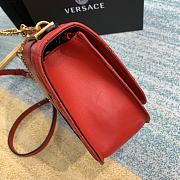 Versace Virtus Medusa Brown Embroidered Sheepskin Red – 2002– 24x9x16.5 cm - 4