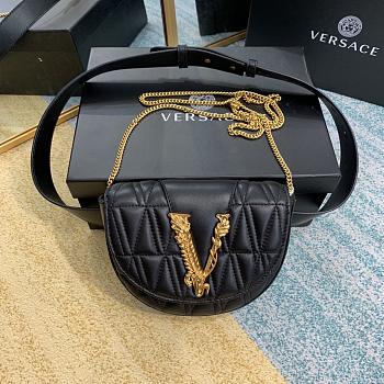 Versace Virtus Medusa Waist Bag Crossbody Black – 1002– 18x4x14 cm