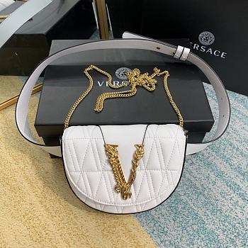 Versace Virtus Medusa Waist Bag Crossbody White – 1002– 18x4x14 cm