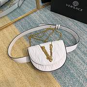 Versace Virtus Medusa Waist Bag Crossbody White – 1002– 18x4x14 cm - 3