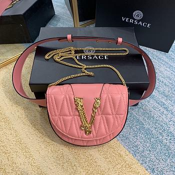 Versace Virtus Medusa Waist Bag Crossbody Pink – 1002– 18x4x14 cm